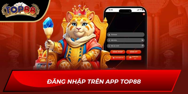 Đăng nhập trên app Top88