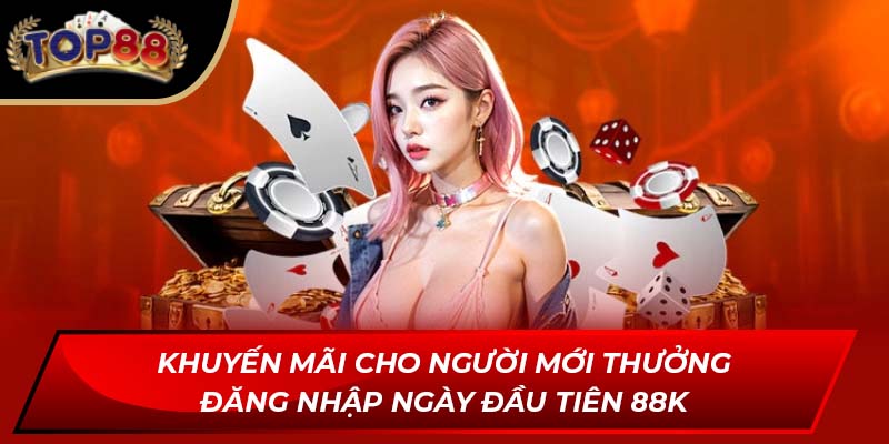 Khuyến mãi cho người mới thưởng đăng nhập ngày đầu tiên 88k